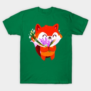 Flower fox T-Shirt